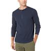 Amazon Essentials Serafino a Nido D'Ape a Maniche Lunghe Regular Fit Uomo, Blu Marino, XS