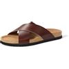 Amazon Essentials Sandali Incrociati in Sughero ed Ecopelle Uomo, Marrone, 11