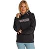 Calvin Klein Donna Felpa con Cappuccio Varsity in Cotone, Nero (CK Black), XS