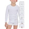 POMPEA 6 Pezzi Boxer Bambino in Cotone, Mutande per Bambini in Tessuto Jersey