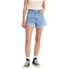 Levi's Rolled 80S Mom - Pantaloncini da Donna Med Indigo-Flat Finish, Back to Blue, 29