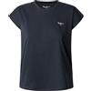 Pepe Jeans London Blooma Camicia da Donna in Cotone Rilassata con Bottoni, Lavaggio Blu