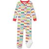 Amazon Essentials Disney | Marvel | Star Wars Pigiami con Piedi Attillati in Cotone Unisex Bimbi, Marvel Holiday Bricks - Sleep & Play, Prematuro
