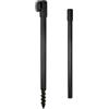 Drawup Supporto regolabile per canna da pesca in alluminio con base a spirale per pesca in riva al fiume 45-78 cm (30-50 cm)
