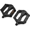 Pumixiy Coppia di pedali antiscivolo per mountain bike e bici da strada, in plastica, poggiapiedi antiscivolo per bici fisse e MTB, nero, 10 x 9,5 cm