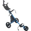 Generic Carrello da Golf Pieghevole Multifunzione con Portaombrelli, Leggero, con Maniglia Ergonomica per Il Golf, Blu