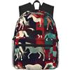 ybhgvc Vari tipi di cavalli stampa unisex leggero impermeabile zaino casual pendolarismo quotidiano gite del fine settimana