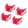 SHERCHPRY Luci LED per Bici Rosse, 4 Pezzi, Impermeabili, per Mountain Bike