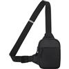 JAMIEKA Borsa a tracolla Borsa da corsa Supporto per telefono Zaini di piccole dimensioni semplice borsa a tracolla singola borsa a tracolla durevole donne messaggeri, nero, Bellezza di massa