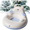 Generic Slitta Band - PVC 1120g | Cartone animato Sport Invernali con manici | Neve Da 3+ Anni Ragazzi, Ragazze, Bambini, Adulti, Attività, Sci, , Giardino, Cortile