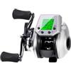 Drawup Smart Baitcasting Reel Display Digitale Temperatura Memoria del Tempo per Luccioperca Pesca Luccioperca Sinistra Destra 7.7x8.5cm (sinistra)