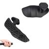 HUANR 2 Pezzi di Bear Grip per Allenamento con i Pesi, Silicone Nero | Antiscivolo Fitness Impugnature Ginnastica Guanti, Gomma Ergonomica Antiscivolo Paracalli per Sollevamento Pesi, Allenamento