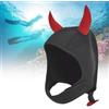 AOWINHIT Resistente Cuffia da Immersione in Neoprene Comodo Cappuccio per Casco per attività di Immersione in Apnea Rosso Taglia L (Rosso)