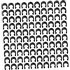 FGDTREE Clip professionale in nylon a forma di C, resistente all'usura, per cambio freno, cavi, guida per gli appassionati di ciclismo, biciclette, cambi, fibbie per cavi