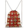 SMAZDFXX Zaino con coulisse per cibo cinese, borsa sportiva da palestra, borsa a tracolla in tela per uomo e donna