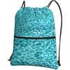 YYHWHJDE Zaino con cerniera e coulisse con stampa ad acqua, leggero, impermeabile, per viaggi, yoga e avventure quotidiane
