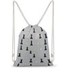 SMAZDFXX Zaino con coulisse a tema pezzi degli scacchi, borsa sportiva da palestra, borsa a tracolla in tela per uomo e donna