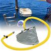 Generic Pompa a Pedale per Barca Ad Alta Pressione, Pompa Ad Aria Gonfiabile Portatile per Zattere di Canoa e Kayak, Design in Plastica Leggera per un Facile Utilizzo