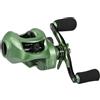 Sougayilang Mulinello da pesca per baitcasting, mulinelli da pesca con 9+1BB, sistema frenante magnetico, verde, sinistra