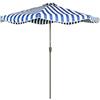 Generic LYGSWDB Ombrellone da Patio Ombrellone da Esterno Ombrellone da Spiaggia a Righe da 8,8 Piedi Ombrellone da Patio con 8 Stecche Ombrellone da Esterno Senza Base per ombrellone da Spiaggia a Bordo