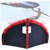 Generic Vela portatile gonfiabile per surf ala,Kiteboard Windsurf ala con finestra,Tavola aliscafo portatile per sport acquatici