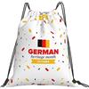 Generic Zaino con Coulisse German American Heritage Month Sacca da Palestra Grande capacità Sportiva Zainetto Impermeabile Drawstring Backpack per Unisex Viaggi Spiaggia