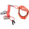 ibasenice Corda di Sicurezza Rossa e Cinturino Ergonomico in TPU 30x4,5cm con Fischietto Integrato per Motore Fuoribordo per Sport Acquatici e Navigazione