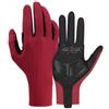 Accarugty Guanti da ciclismo compatibili con touchscreen, guanti imbottiti ammortizzanti, senza cuciture, taglia S rossa