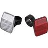 DAGLLGEW Riflettori per bici Riflettore di luce per ciclismo bicicletta posteriore anteriore per manubrio Sella Bar 30.4MM 2 pezzi riflettori per ciclismo riflettore posteriore per bici luce anteriore