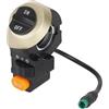FGDTREE Interruttori a 5 pin con indicatori di direzione e funzioni faro per scooter elettrico KugooM4 impermeabile lampada bici elettrica impermeabile