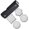 mophrati Supporto magnetico per gesso da biliardo, accessorio per tavolo da biliardo in metallo con clip da cintura, supporto per gesso da rotondo da 3 cm/1,18