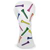 Montela Golf Copri club, Colorato Birdie Tee 3 Legno Headcover Driver Headcover Fairway Wood Head Covers Hybrid Headcover in Pelle Golf Head Cover per Odyssey Scotty Cameron Taylormade