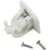 Drawup Supporto da parete per canna da pesca in plastica ABS, morsetto per riporre pali e garage, colore nero (bianco)