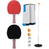 Stylebest Set di Reti da Pong Portatili per Allenamenti Sportivi All'aperto Al Coperto, Set di Racchette Retrattili per Tutte le età, Materiale ABS Resistente, Include 2 Racchette e Rete