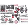 KHEbikes KHE BMX - Set di adesivi in diverse misure, di alta qualità