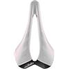 Selle Italia SLR Advan Opal - Sellino per bicicletta, leggero, con guide in acciaio, colore: Bianco