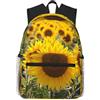 ybhgvc Giallo Girasole Stampa Floreale Unisex Leggero Impermeabile Casual Zaino Giornaliero Viaggi Weekend