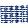 Faticenic Confezione da 50 Ante per sedie Blu, Ante con Fiocco Senza Lacci per Fodere per sedie, Fasce Decorative in Seta di Latte Blu Reale
