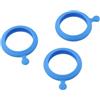Drawup Confezione da 3 bobine in silicone per mulinelli da pesca 3500-8000 - Line Cup Guard Anti Wear Gear (blu L)