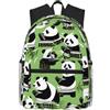 ybhgvc Panda Bamboo Print Unisex Leggero Impermeabile Casual Zaino Per Il Viaggio Quotidiano Viaggi Weekend