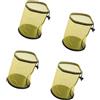 KACCDE Confezione da 4 sacchetti in rete per palline da golf, 50 organizer con coulisse per attrezzature sportive, per riporre palline da tennis e baseball