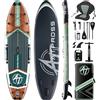 ATPROSS Tavola SUP Gonfiabile con Sedile Kayak e Accessori, 350x85cm Stand Up Paddle Extra Largo per 2 Persone, Portata 200kg, Canoa Gonfiabile 2 Posti Stabile e Antiscivolo per Mare e Surf