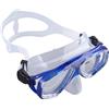 Generic Occhialini da Sub con Coprinaso Lenti in Vetro Temperato Antiappannamento per Snorkeling e Immersioni Subacquee Silicone Blu 1 Paio