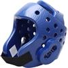 Parliky Casco da Taekwondo in Eva Blu, Ammortizzante Design Aperto e Ventilato per Allenamento Kickboxing e Sparring, Leggero e Confortevole