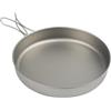 Drawup Padella in titanio per campeggio ed escursionismo, leggera, portatile, con manico pieghevole, 207 mm (senza manico)
