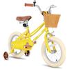 JOYSTAR 20 pollici bicicletta per bambini con ruota di allenamento e cestini, bicicletta per bambini per 6-9 anni ragazze, Giallo…