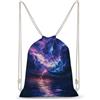 SMAZDFXX Zaino Seastorm con coulisse, borsa sportiva da palestra in tela per uomo e donna