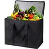 trabag Borsa termica pieghevole da 30 l, XXL, grande cestino refrigerante, borsa termica, per ufficio, lavoro, attività all'aperto, viaggi, ideale come borsa termica, cestino per la spesa, borsa da picnic