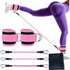 HUFACAI Fasce di Resistenza alla Caviglia con Polsini, Ankle Straps Gym per Allenamento Gambe e Glutei, Attrezzatura Fitness per Uomo e Donna