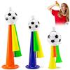 Galenecx 3 Pezzi Tromba da Stadio, Portatile Vuvuzela Horn, Trombetta da Stadio in Plastica, Forte Tromba d'Aria da Calcio, Corno da Calcio per Peste, Graduazione, Sport ed Eventi